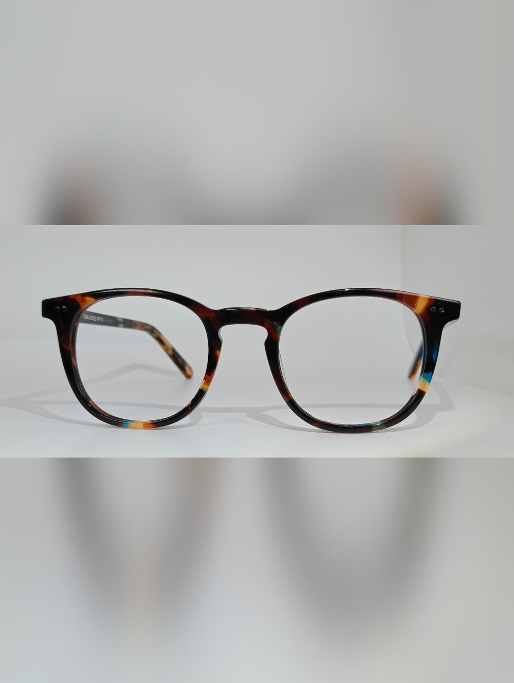 RFLKT. Ona. Women's Specific Eyewear. Round. Blue Amber Tortoise.